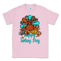 Bubblegum Pink happy turkey day Classic Tee - JahusDesignShop