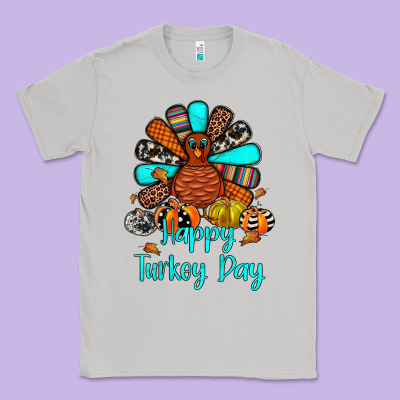 Happy Turkey Day Classic Tee Designed By Jahusdesignshop
