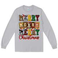 Moon Dust merry merry merry christmas ado Long Sleeve Tee - AdoDesignShop