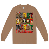 Toasted Coconut merry merry merry christmas ado Long Sleeve Tee - AdoDesignShop