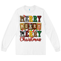 White merry merry merry christmas ado Long Sleeve Tee - AdoDesignShop