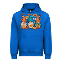 Cobalt Thanksgiving gnomes Urban Hoodie - NancyCooperArtShop