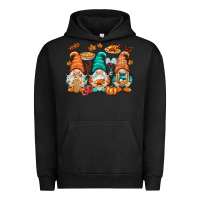 Pigment Black Thanksgiving gnomes Urban Hoodie - NancyCooperArtShop