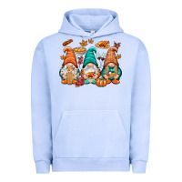 Pigment Grape Ice Thanksgiving gnomes Urban Hoodie - NancyCooperArtShop