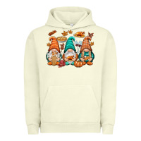 Pigment Pistachio Thanksgiving gnomes Urban Hoodie - NancyCooperArtShop