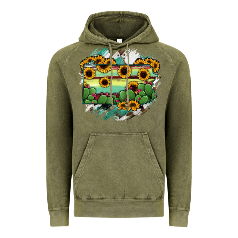 Pennsylvania State Map Vintage Hoodie by RanaPortraitStore | Teevron