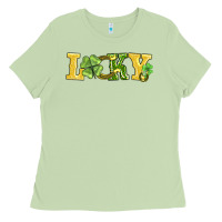 Matcha lucky horseshoe and four leaf clover Ladies Tee - AdoDesignShop