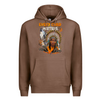 Chestnut every child matters child and wolf Premium Hoodie - BarkalooDesign
