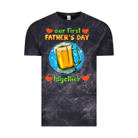 Cloud Black our first father's day together and beer Vintage Tee - HRA Design Shop
