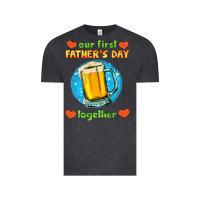 Vintage Black our first father's day together and beer Vintage Tee - HRA Design Shop