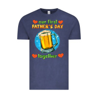 Vintage Denim our first father's day together and beer Vintage Tee - HRA Design Shop