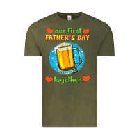 Vintage Olive our first father's day together and beer Vintage Tee - HRA Design Shop