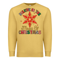 Antique Gold believe in the magic of christmas Premium Sweatshirt - MaliasSmallBusiness