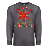 Charcoal Heather believe in the magic of christmas Premium Sweatshirt - MaliasSmallBusiness