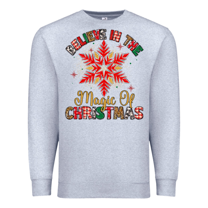 Believe In The Magic Of Christmas Premium Sweatshirt by MaliasSmallBusiness | Teevron
