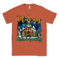 Copper Christmas church and snow   ı love my church family Classic Tee - AdoDesignShop