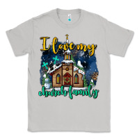 Moon Dust Christmas church and snow   ı love my church family Classic Tee - AdoDesignShop