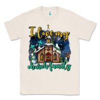 Natural Christmas church and snow   ı love my church family Classic Tee - AdoDesignShop