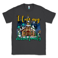 Smoke Christmas church and snow   ı love my church family Classic Tee - AdoDesignShop