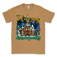 Toasted Coconut Christmas church and snow   ı love my church family Classic Tee - AdoDesignShop
