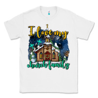 White Christmas church and snow   ı love my church family Classic Tee - AdoDesignShop