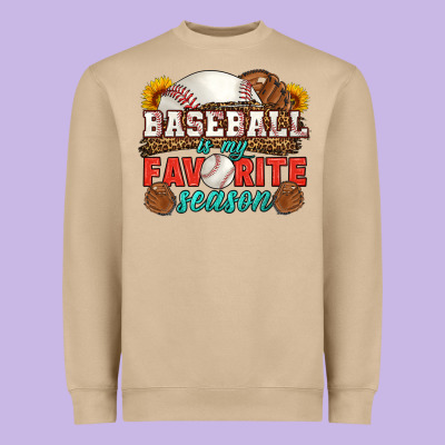 Baseball Is My Favorite Season Heavyweight Sweatshirt Designed By Hra Design Shop