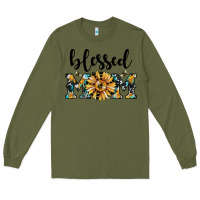 Army Green blessed mom Long Sleeve Tee - JahusDesignShop