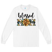 White blessed mom Long Sleeve Tee - JahusDesignShop