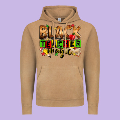 Black Teacher Magic Juneteenth Vintage Hoodie Designed By Zillion Design Studio