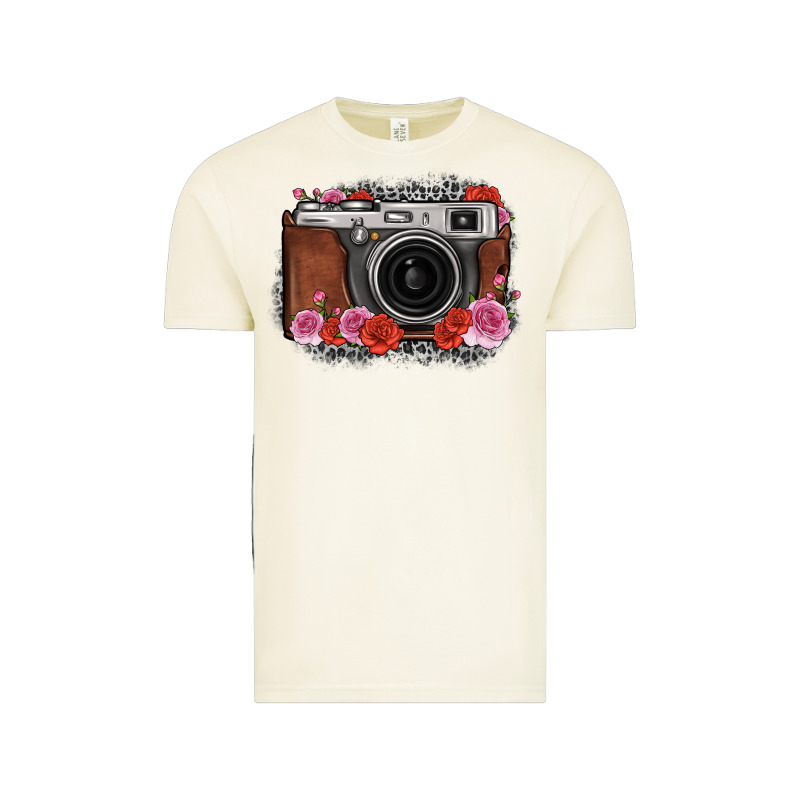 Rose Grey Leopard Vintage Camera Vintage Tee by FaDigitalArtStudio | Teevron