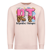 Pale Pink respiratory therapist Premium Sweatshirt - MaliasSmallBusiness