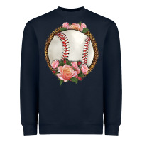 Navy western baseball with roses Heavyweight Sweatshirt - HRA Design Shop