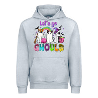 Heather Grey Let's go ghouls Urban Hoodie - NancyCooperArtShop