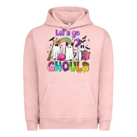 Pigment Salmon Let's go ghouls Urban Hoodie - NancyCooperArtShop
