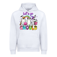 White Let's go ghouls Urban Hoodie - NancyCooperArtShop