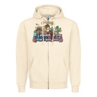 Sandshell Happy Easter Day Rodeo Zipper Hoodie - NancyCooperArtShop