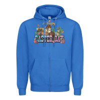 True Royal Happy Easter Day Rodeo Zipper Hoodie - NancyCooperArtShop