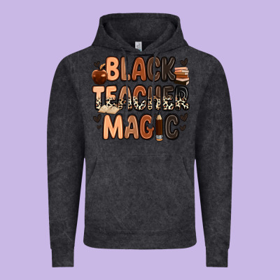 Black Teacher Magic Juneteenth Vintage Hoodie Designed By Zillion Design Studio