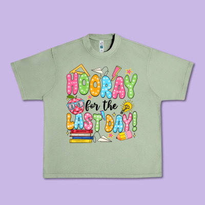 Hooray For The Last Day Black Urban Heavy Tee Designed By Jahusdesignshop