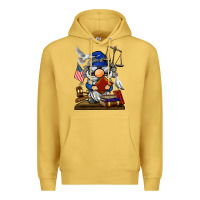 Antique Gold judge  gnome Premium Hoodie - BarkalooDesign