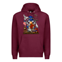 Burgundy judge  gnome Premium Hoodie - BarkalooDesign