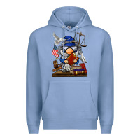 Colony Blue judge  gnome Premium Hoodie - BarkalooDesign