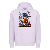 Lilac judge  gnome Premium Hoodie - BarkalooDesign
