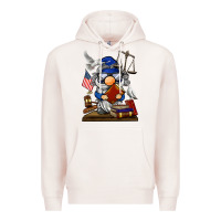 Pale Pink judge  gnome Premium Hoodie - BarkalooDesign