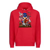 Red judge  gnome Premium Hoodie - BarkalooDesign