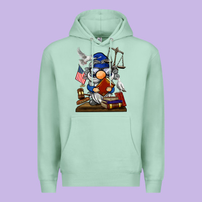 Judge  Gnome Premium Hoodie Designed By Barkaloodesign