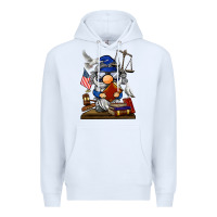 White judge  gnome Premium Hoodie - BarkalooDesign