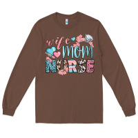 Chestnut wife mom nurse Long Sleeve Tee - BundleAndBundleShop