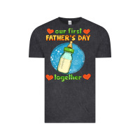 Vintage Black our first father's day together and baby bottle Vintage Tee - HRA Design Shop