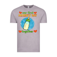 Vintage Zinc our first father's day together and baby bottle Vintage Tee - HRA Design Shop
